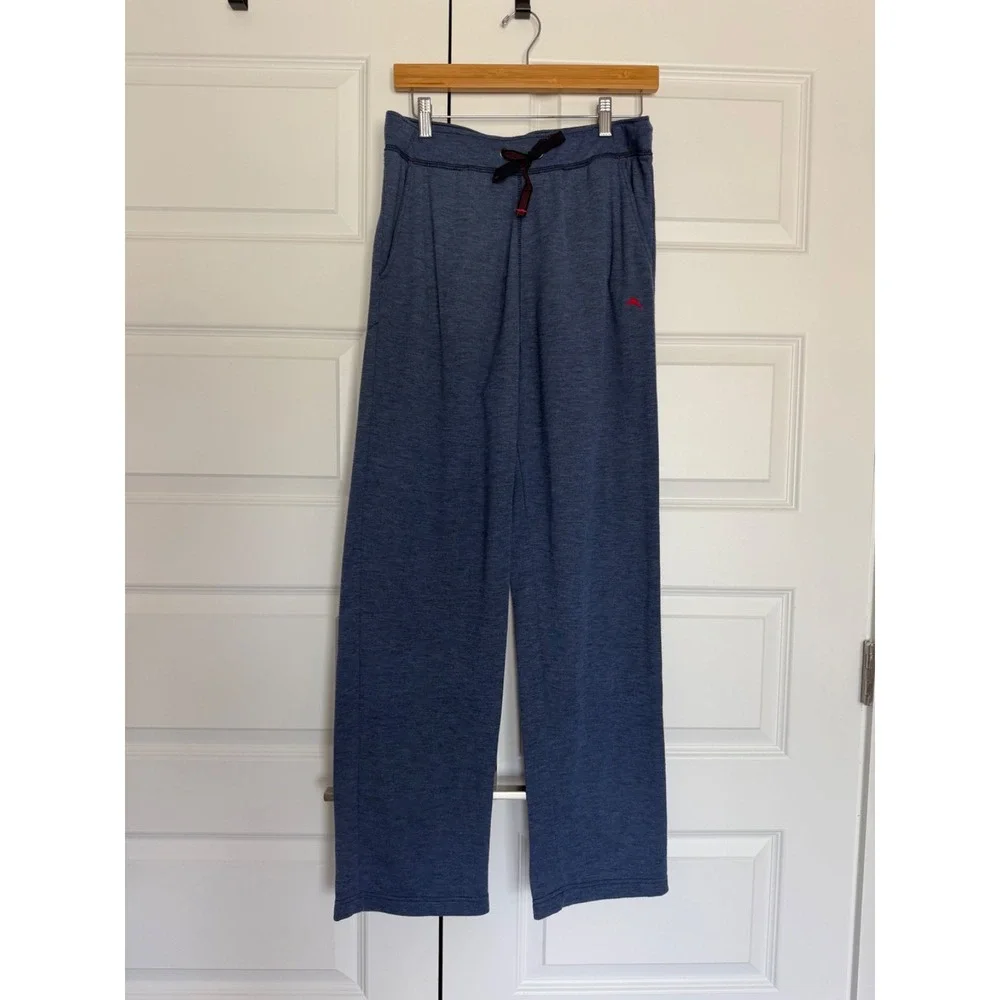 Tommy Bahama Lounge Pants Mens Medium Blue Knit Drawstring Sweatpants Casual